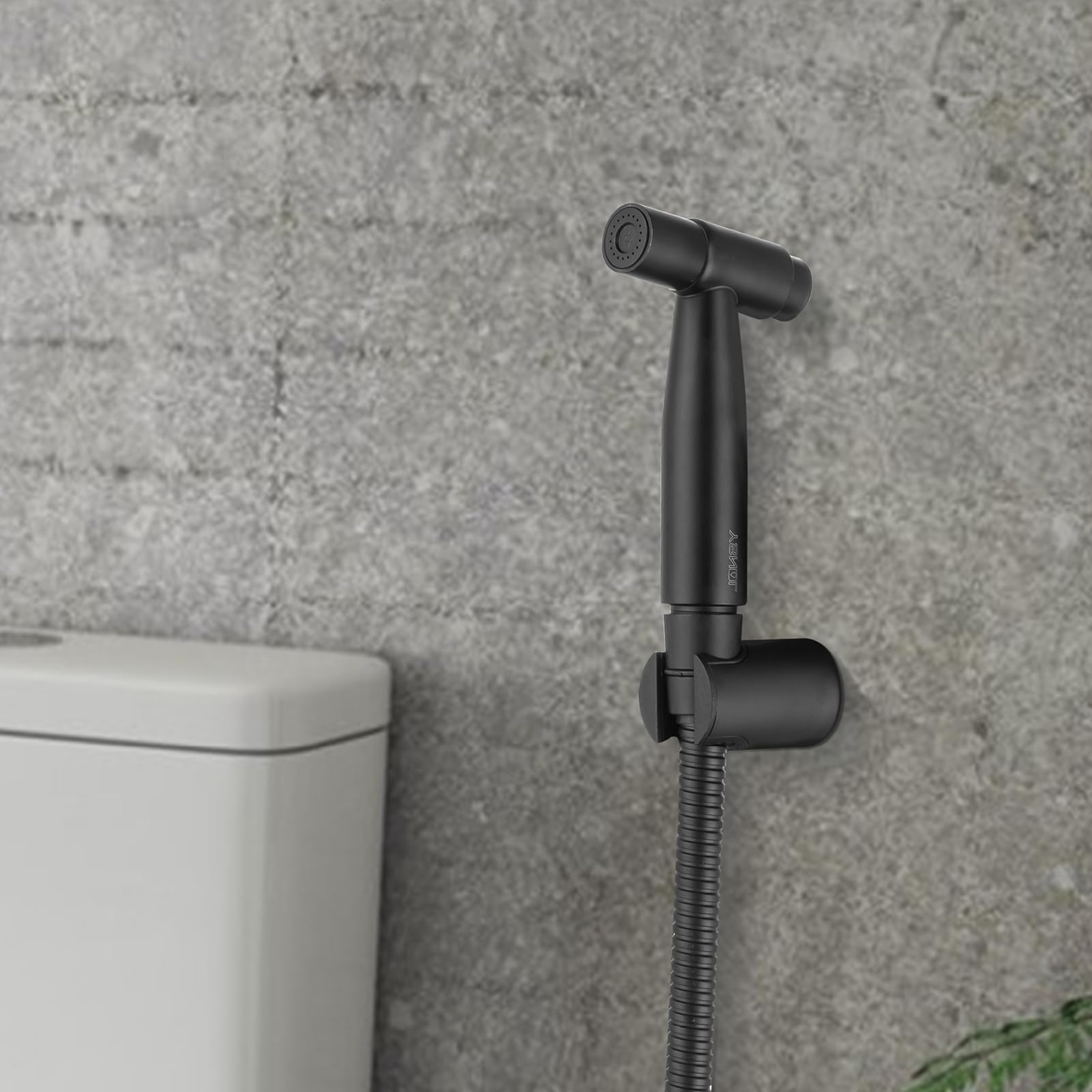 New Version Handheld Bidet Sprayer for Toilet, Ysnol Premium Stainless Steel Bathroom Bidet Sprayer Set with Superior Complete Accessories&One Button Switch, Support Wall or Toilet Mount - Matte Black