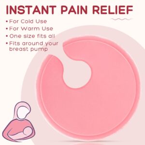 Luguiic Soft Gel Breast Therapy Pads for Breastfeeding & Pumping, Hot Cold Breast Ice Pack for Nursing Pain Relief, Engorgement, Mastitis,Nipple Pain,Breastfeeding Essentials for Nursing Mothers