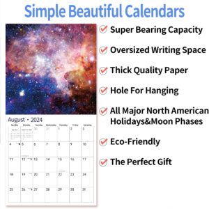 2024 Wall Calendar,Calendar 2024, November 2023 - December 2024, Wall Calendar UNIVERSE, 12" x 24" Opened,Full Page Months Thick & Sturdy Paper for Gift Perfect Calendar Organizing & Planning