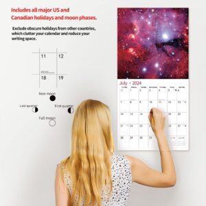 2024 Wall Calendar,Calendar 2024, November 2023 - December 2024, Wall Calendar UNIVERSE, 12" x 24" Opened,Full Page Months Thick & Sturdy Paper for Gift Perfect Calendar Organizing & Planning