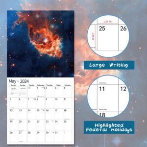 2024 Wall Calendar,Calendar 2024, November 2023 - December 2024, Wall Calendar UNIVERSE, 12" x 24" Opened,Full Page Months Thick & Sturdy Paper for Gift Perfect Calendar Organizing & Planning