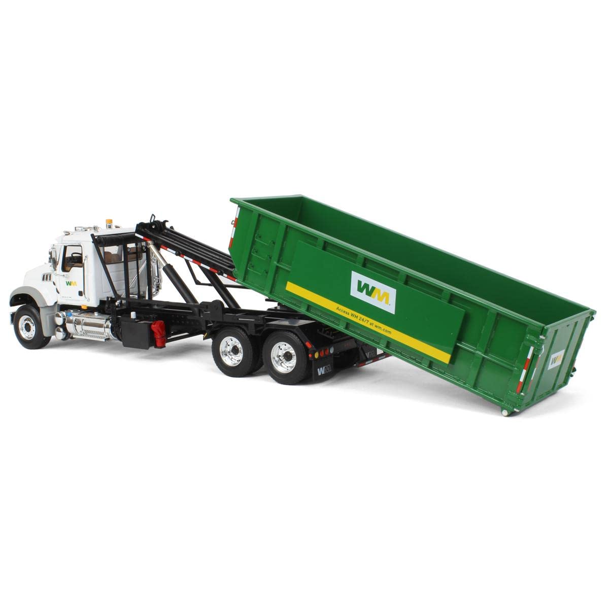 First Gear 1/34 Mack Granite MP Waste Management Truck w/Roll-Off Container 10-4305D