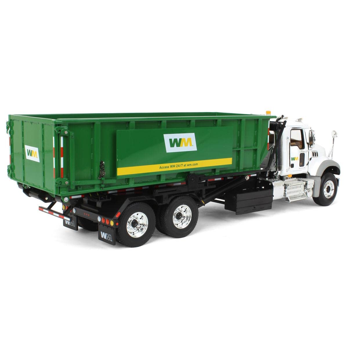 First Gear 1/34 Mack Granite MP Waste Management Truck w/Roll-Off Container 10-4305D