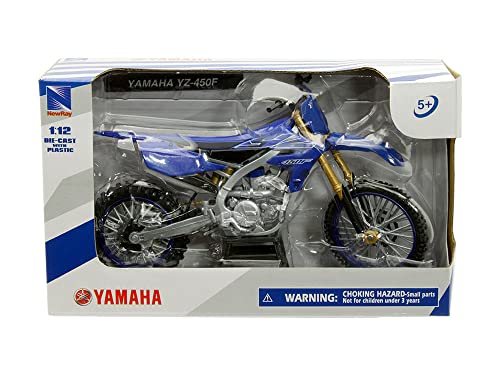 Yamaha YZ-450F Motorcycle Blue 1/12 Diecast Model by New Ray 58313