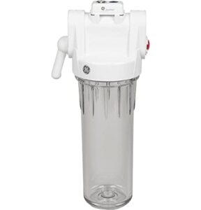 ge gxwh20t whole house water filtration system | reduce sediment, rust & more | install kit & accessories included | filter not included | replace filter (fxwtc, fxusc, fxwpc, fxwsc) every 3 months