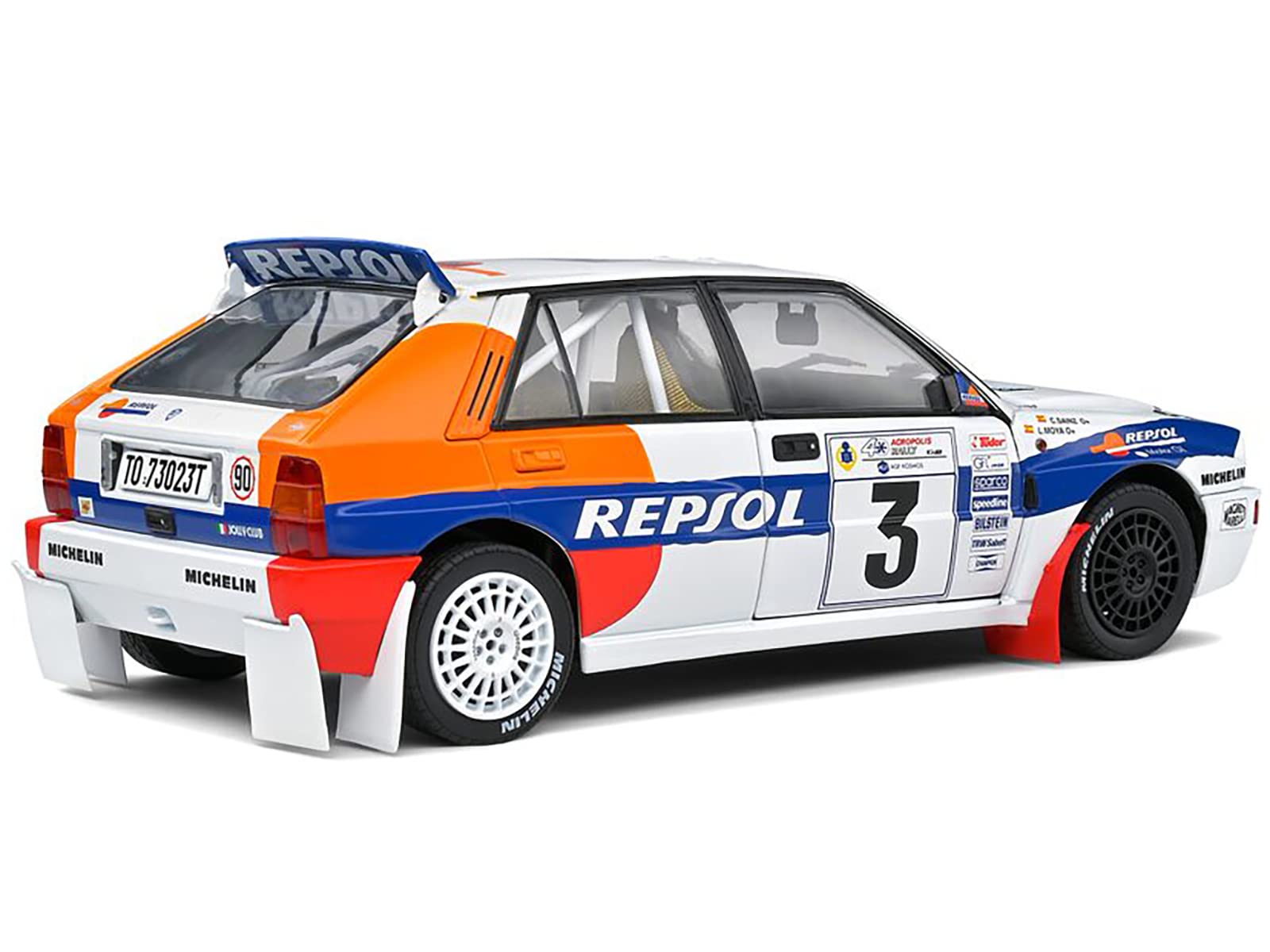 Lancia Delta HF Integrale #3 "Acropolis Rally (1993) "Competition Series 1/18 Diecast Model Car by Solido S1807802