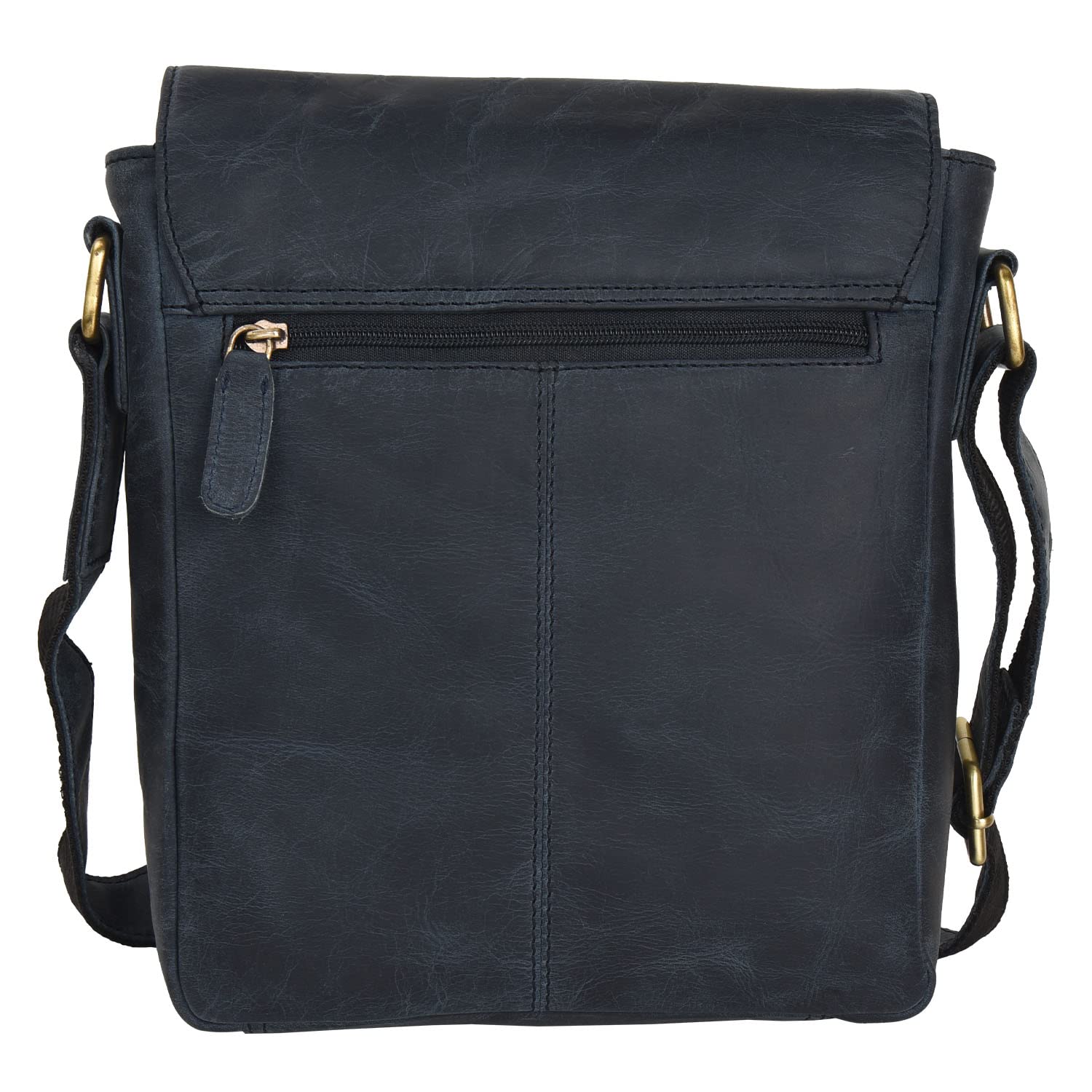 SKiDE Mens Crossbody Leather Sling Bag for Men | Shoulder Sling Travel Bags for Men | Vintage Sling Bag (Royal Blue)