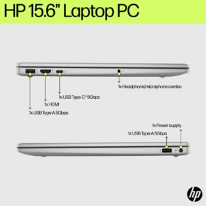 HP 2023 Latest Laptop, 15.6” FHD Display, 13th Generation Intel Core i7-1355U Processor, 64GB RAM, 1TB SSD, HDMI, Webcam, Wi-Fi 6, Windows 11 Home, Silver