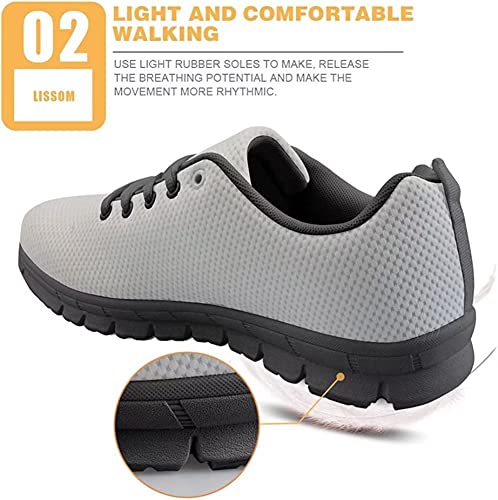 Women's Cute Walking Shoes Brown Leopard Lightweight Fashion Sneaker Breathable Mesh Casual Travel Work Athletic Shoe