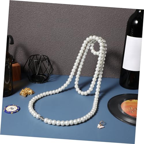 BESPORTBLE Wine Glass Necklace Holder Wine Stand Desktop Decoration Wine Display Rack Pearl Wine Rack Ornaments White Suspension Wine Rack Red Wine Hodler Wine Storage Rack