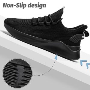 ZMBCYG Tennis Shoes for Women Running Shoes Lightweight Non Slip Sneakers for Women Walking Workout Black Womens Size 8