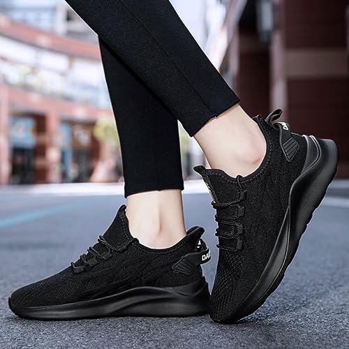 ZMBCYG Tennis Shoes for Women Running Shoes Lightweight Non Slip Sneakers for Women Walking Workout Black Womens Size 8