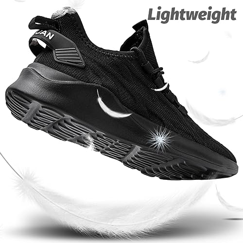 ZMBCYG Tennis Shoes for Women Running Shoes Lightweight Non Slip Sneakers for Women Walking Workout Black Womens Size 8