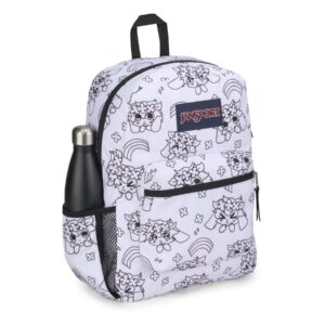 JanSport Cross Town Backpack, 17" x 12.5" x 6" - Simple Bag with 1 Main Compartment, Front Utility Pocket - Premium Class Accessories - Anime Emotions