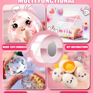 YIXIPAZH Nano Tape Bubble kit for Kids Balloons Nano Tape Bubbles kit Nano Bubble Tape Nano Tape kit Nano Tape Squishy kit bloonies Plastic Bubbles White Balloons Bulk Bubbles for Kids