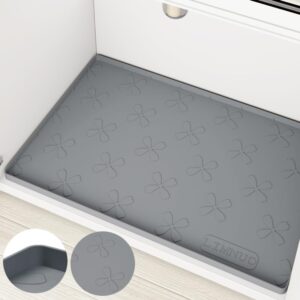 limnuo under sink mat for kitchen waterproof, 28" x 22" silicone under sink mat line for kitchen and bathroom,hold up to 3.3 gallons liquid