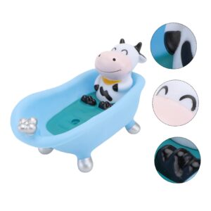 NOLITOY 1pc Soap Holder Soap Storage Container Sponge Holder Kitchen Unicorn Soap Dispenser Summer Decor Drain Soap Tray Makeup Sponge Bathroom Soap Case Vinyl Cartoon Travel Drain Pipe