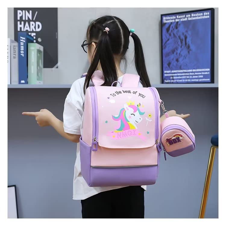 DAHUOJI Unicorn Kids Backpack Girls School Backpack Protect the spine Kindergarten elementary schoolSchool Bag