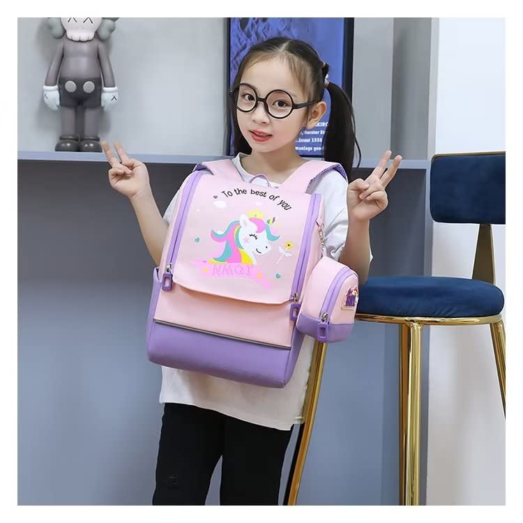 DAHUOJI Unicorn Kids Backpack Girls School Backpack Protect the spine Kindergarten elementary schoolSchool Bag