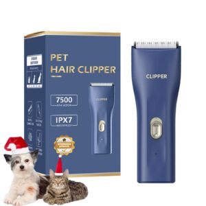 dog clippers,quiet washable usb rechargeable cordless dog grooming kit,electric pets hair trimmers shaver shears for dogs and cats