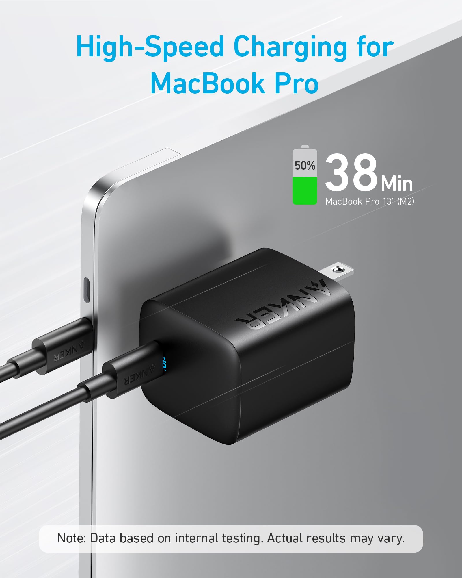 Anker 67W USB C Wall Charger, Anker 315 Charger, PIQ 3.0 Compact & Foldable Fast Charger, for MacBook Pro/Air, iPhone 15/15 Pro/15 Pro Max/14/14 Pro/14 Pro Max, iPad, Galaxy, Pixel, AirPods, & More