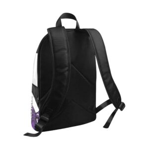 CUXWEOT Volleyball in Purple Black and Whit Backpack Travel Daypack Bag for Man Woman Gifts