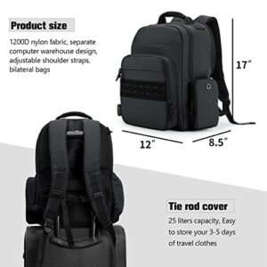 VEAGIA Tactical Travel Laptop Backpack For Men Large Heavy Duty Work Backpack Airline Approved Hiking Waterproof Bag