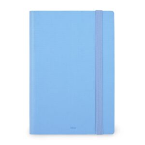 legami - large weekly & daily planner, 12 months, january 2024 december 2024, detail days at the top, week vision at the bottom, 17x24 cm, color crystal blue