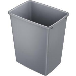lovmor 35qt kitchen trash can - lightweight and sturdy slim trash can, wastebaskets for kitchen, bathroom, office, workspace, easy to clean, 1 pack, gray