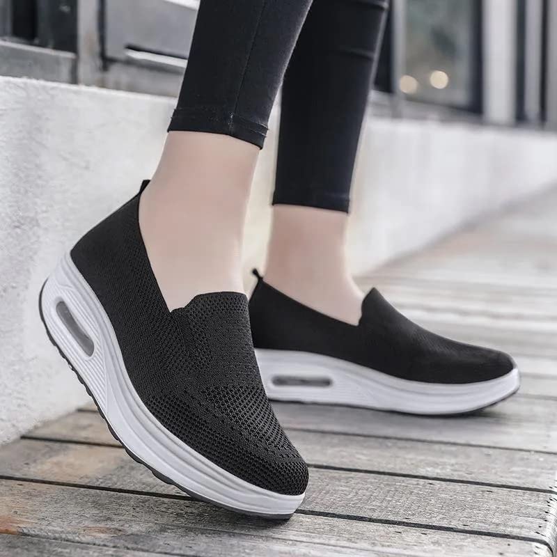 XGBYR Women's Orthopedic Sneakers, 2023 New Mesh Up Stretch Platform Sneakers Comfortable Casual Fashion Sneaker Walking,Zapatos Ortopédicos para Mujer (Grey,39)