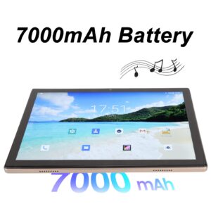 10.1 Inch Tablet, 1960x1080 FHD 4G LTE Calling Tablet for Android12, 8GB RAM 256GB ROM, Support 5G WiFi Dual Band, Octa Core 7000mAh Tablet PC with Dual Camera for Home Office