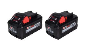 milwaukee 48-11-1880 18v lithium-ion 8.0ah battery 2 pack