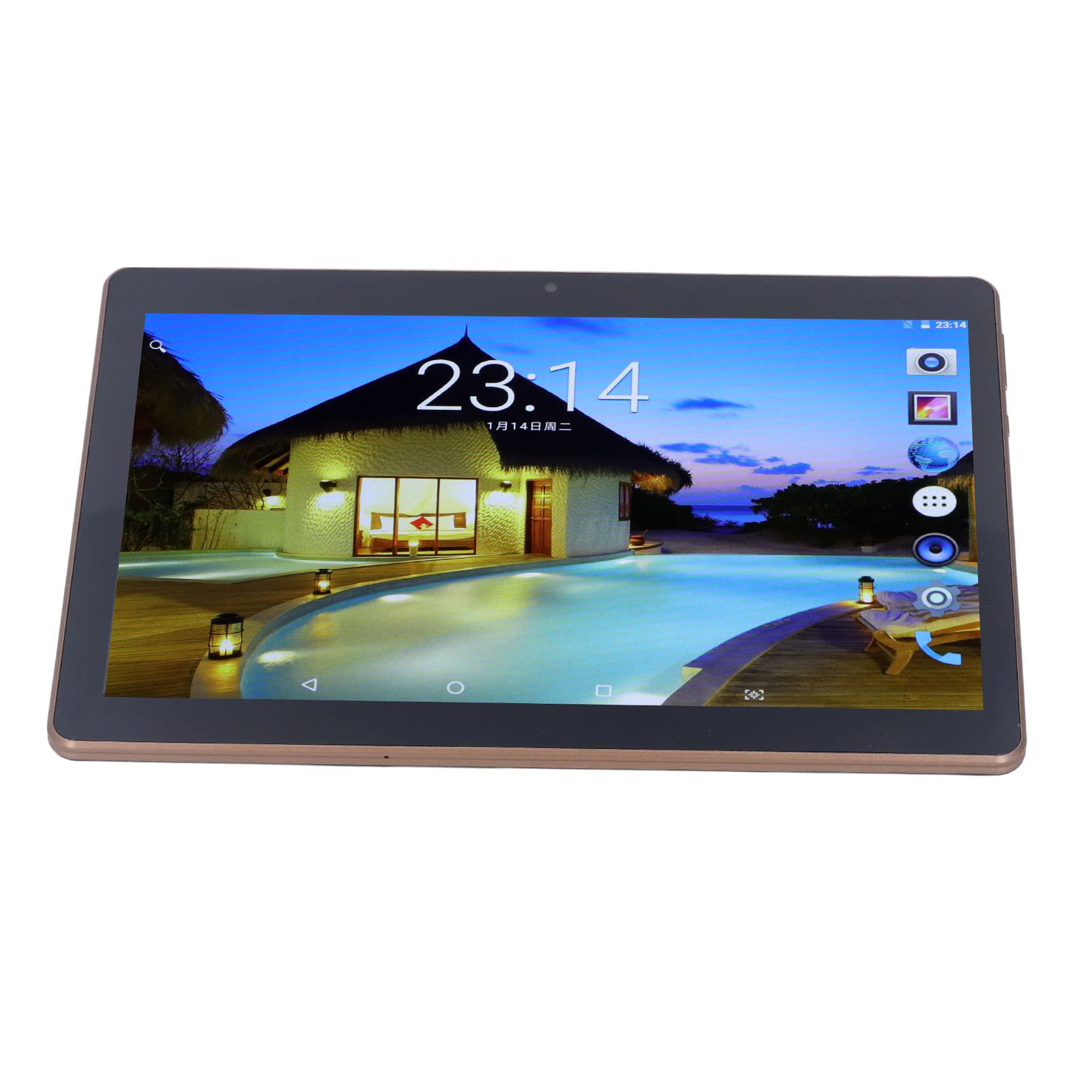 Touchscreen Tablet, Flash Octa Core 0.3MP Front 2MP Rear Smart Tablet with USB Cable for Daily (US Plug)