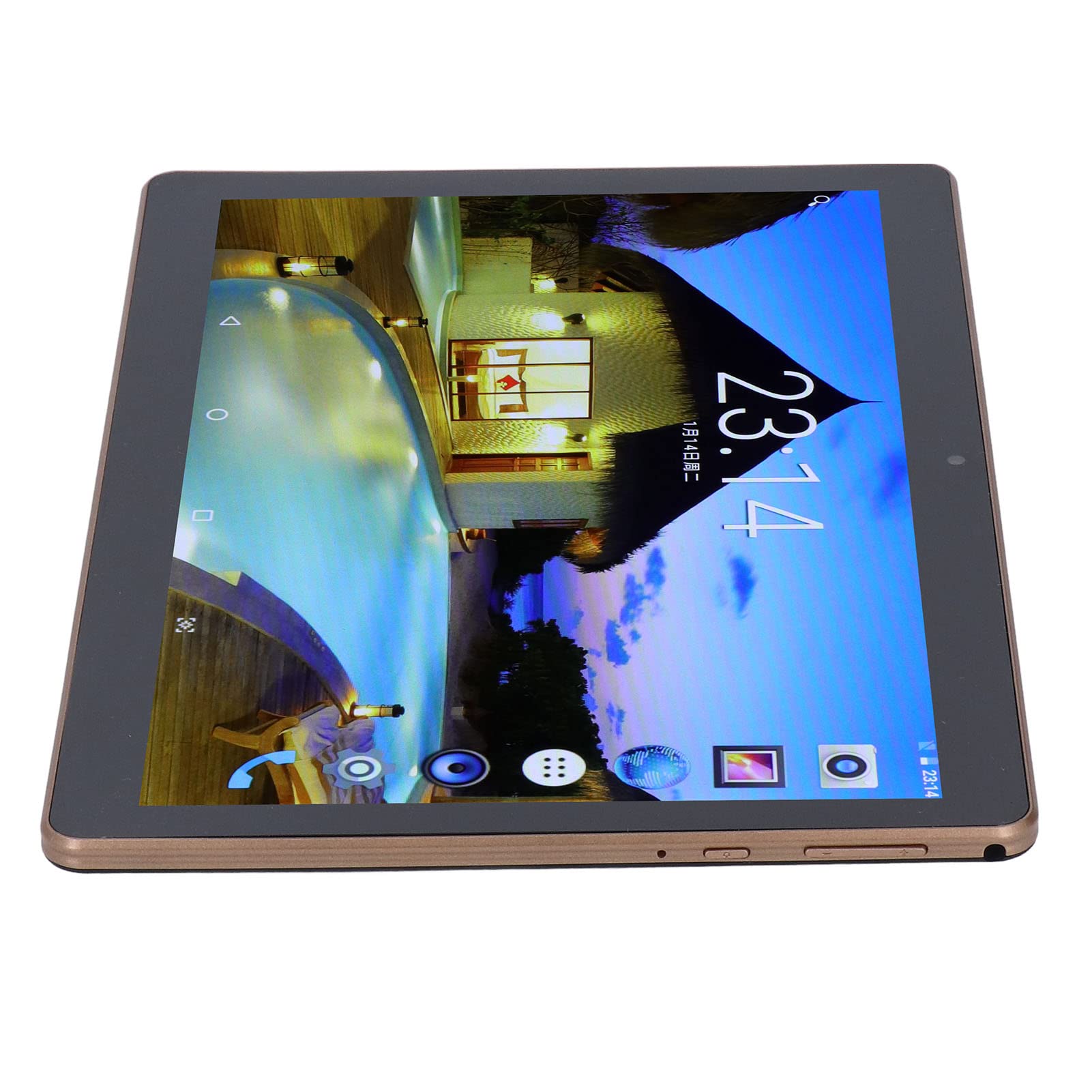 Touchscreen Tablet, Flash Octa Core 0.3MP Front 2MP Rear Smart Tablet with USB Cable for Daily (US Plug)