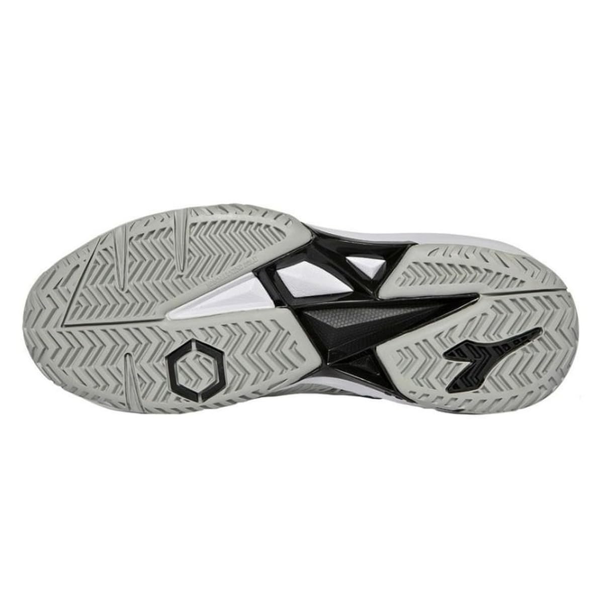 Diadora Women's Speed Competition 7+ All Ground Tennis Shoe (White/Black/Silver, 9.5)