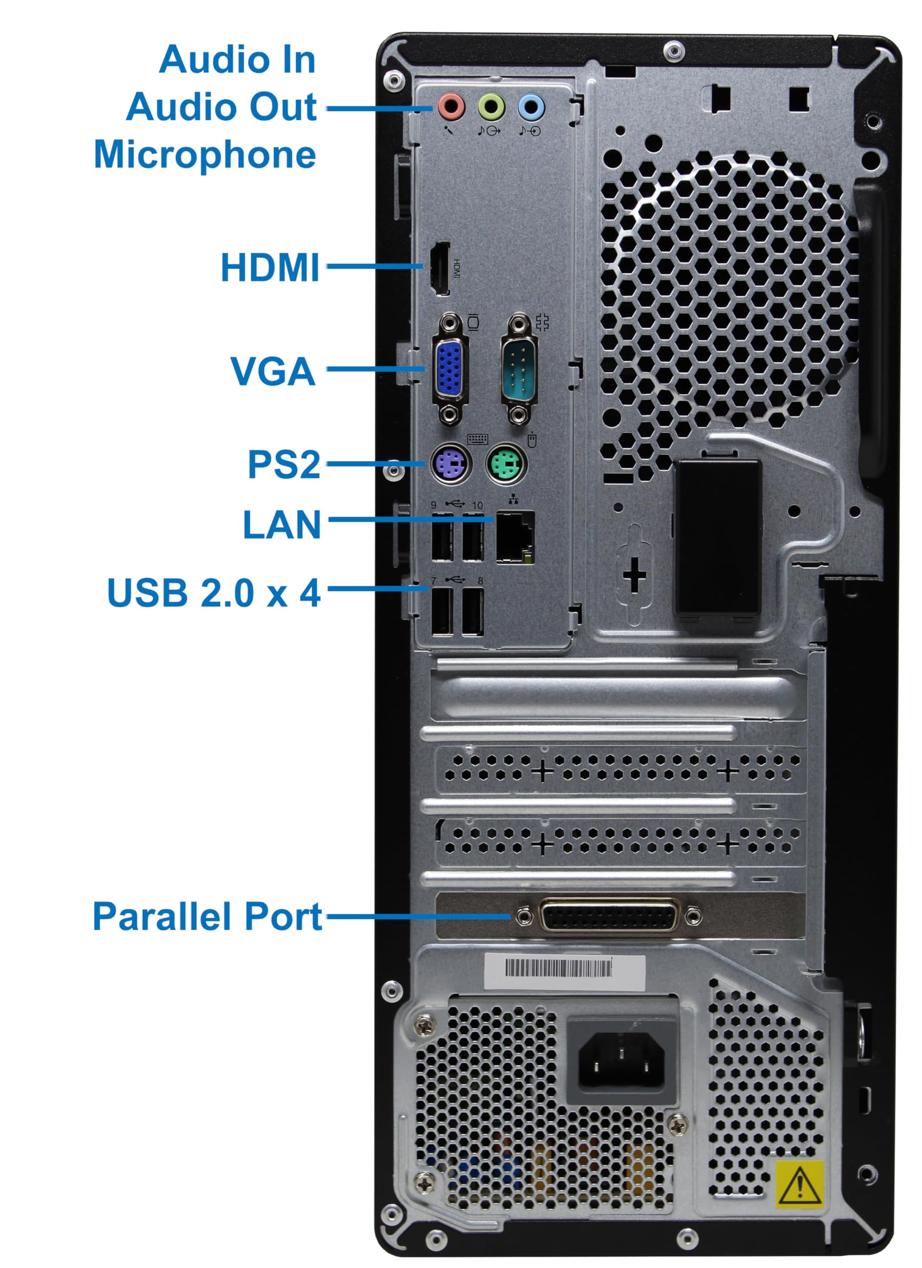 Lenovo V50T Tower Desktop Computer, Intel i7-10700, 64GB RAM, 2TB NVMe SSD, 2 Monitor Support, HDMI, VGA, DVD-RW, Card Reader, Wi-Fi, BT- Windows 11 Pro, Black