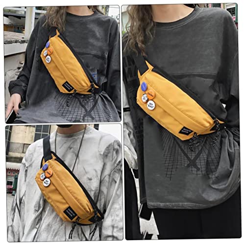 PACKOVE 1Pc Shoulder Bags waist bag for women crossbody bags for women trendy women hip bum bag casual belt bag belt bag for women Casual Bag chest shoulder bag badge man running nylon