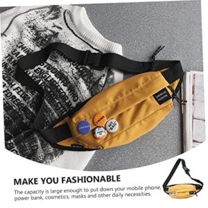 PACKOVE 1Pc Shoulder Bags waist bag for women crossbody bags for women trendy women hip bum bag casual belt bag belt bag for women Casual Bag chest shoulder bag badge man running nylon