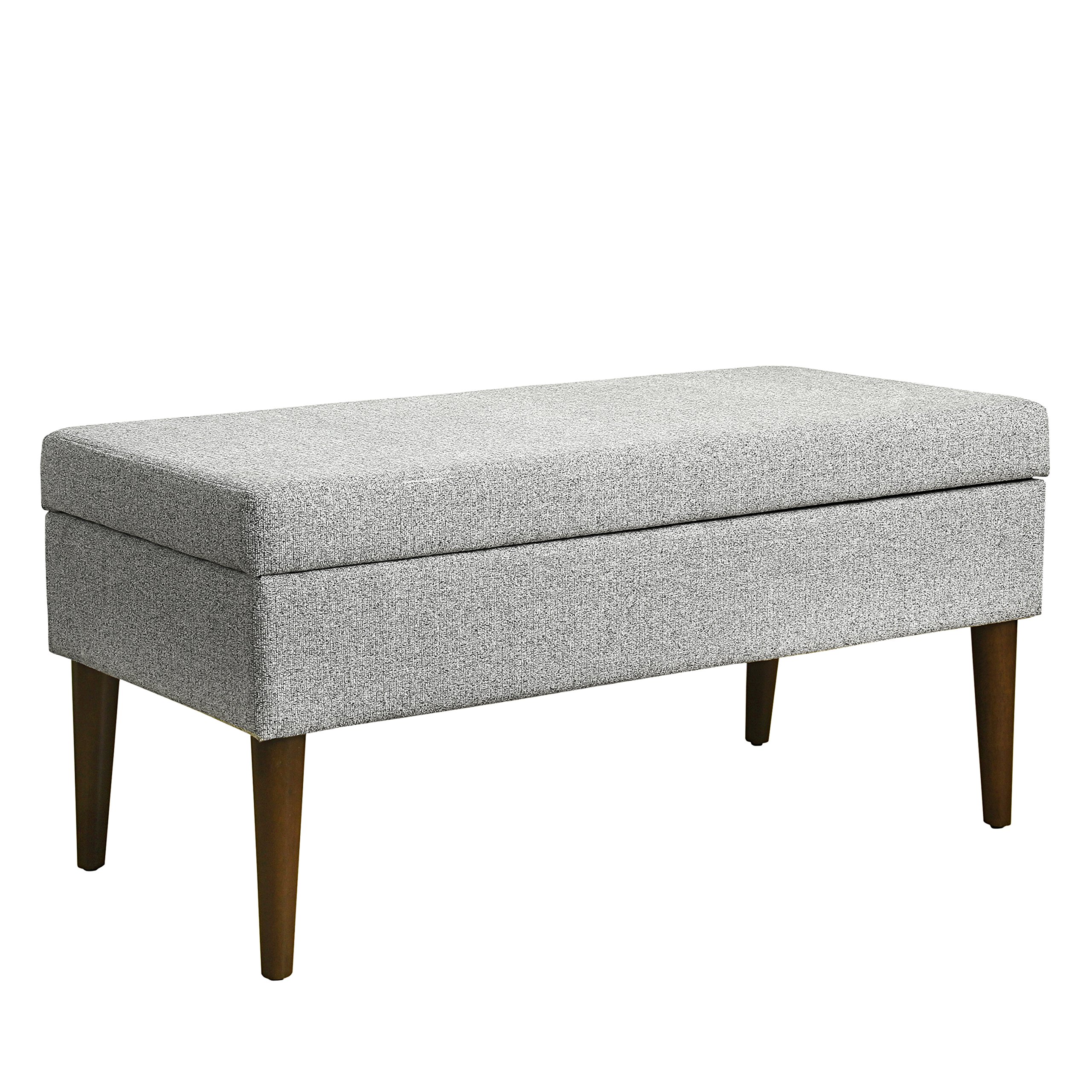 Spatial Order Home Decor | K8086-F2232 | Kaufmann Collection Modern Storage Ottoman Bench | Large Ottoman Bench with Storage for Living Room & Bedroom, Smoke Gray