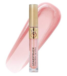 victoria's secret color shine lip gloss in starstruck, nourishing lip gloss for women with jojoba oil & vitamin e, color gloss