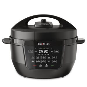 instant pot rio wide base, 7.5 quarts, large searing base, whisperquiet steam release, 7-in-1 electric multi-cooker, pressure cooker, slow cooker, rice cooker, steamer, sauté, yogurt & warmer
