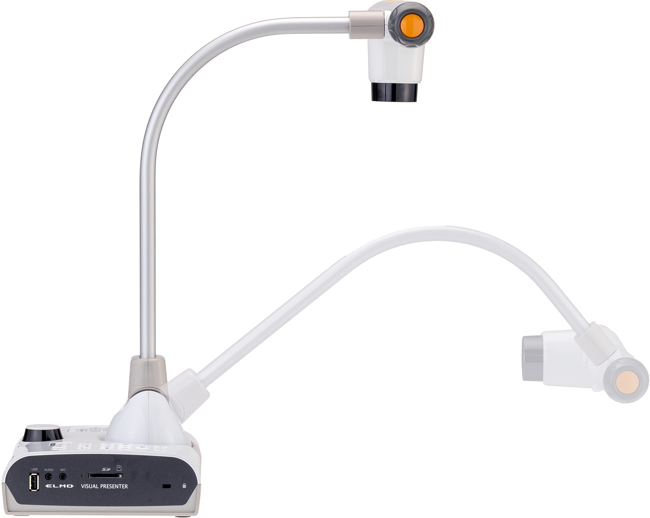 Elmo 1380 Model TT-12G Interactive Document Camera, 4K Ultra HD, 12MP 1/2.3" Image Sensor, 12x Optical Zoom, 16x Digital Zoom, Built-in SD Card Slot, Multiple Outputs, Replaced 1378 Model TT-12F