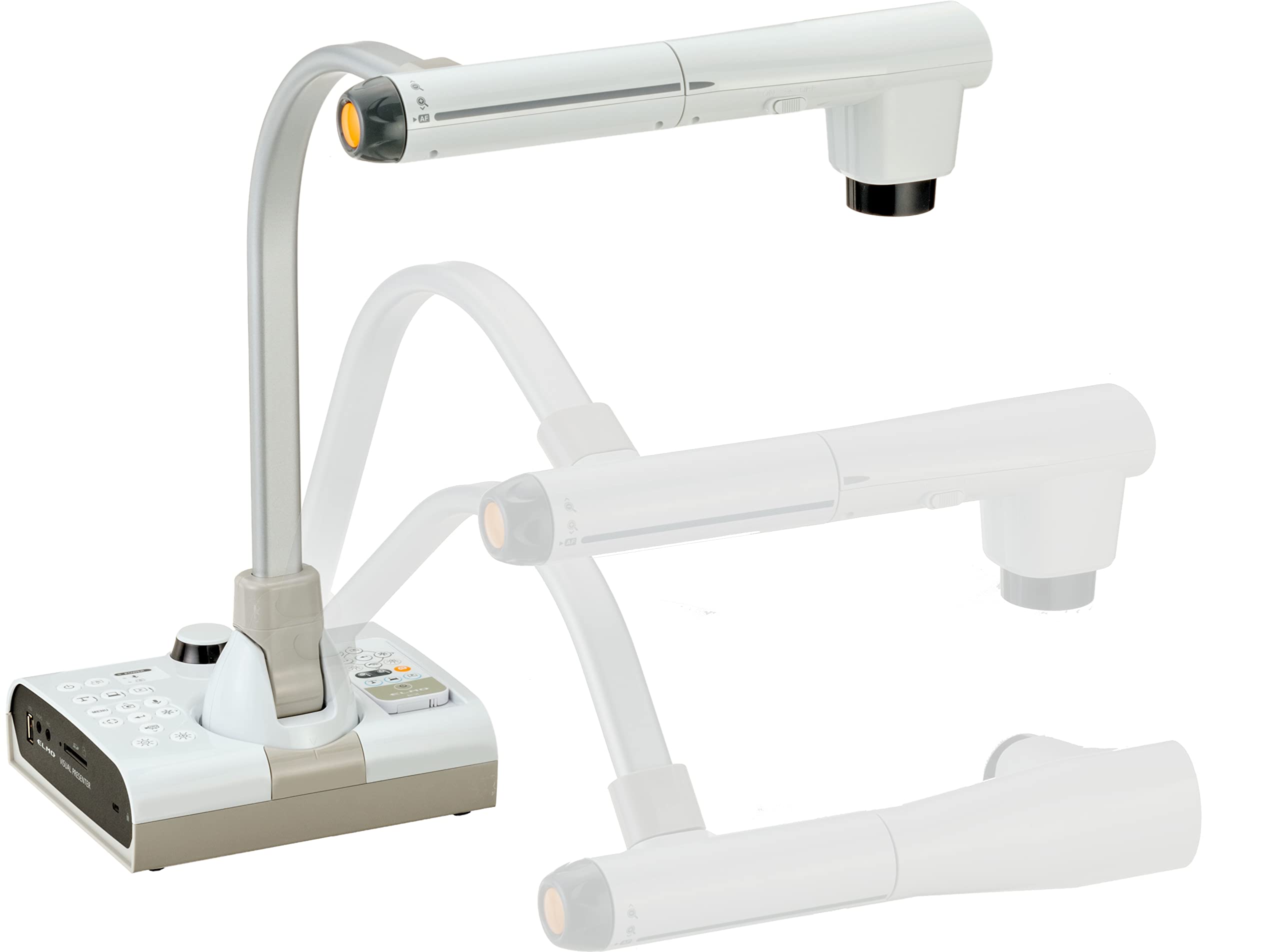 Elmo 1380 Model TT-12G Interactive Document Camera, 4K Ultra HD, 12MP 1/2.3" Image Sensor, 12x Optical Zoom, 16x Digital Zoom, Built-in SD Card Slot, Multiple Outputs, Replaced 1378 Model TT-12F