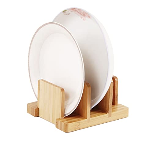 GZLT Cutting Board Organizer for Cabinet,Pot Lid Holder,Bamboo