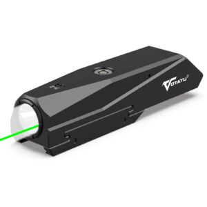 p9l-g tactical light laser combo - 1600 lumens led & green laser sight for picatinny rails with magnetic charger and momentary/constant-on switch