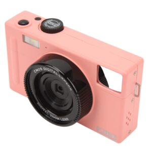 digital camera,4k digital camera 3.0inch screen 4x zoom 56mp prevents shake vlogging camera for kids adult beginners (pink)