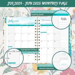 2024-2025 Planner - JUL 2024 - JUN 2025, Academic Planner 2024-2025, 6.4" x 8.5", 2024-2025 Planner Weekly Monthly, Hardcover, Thick Paper