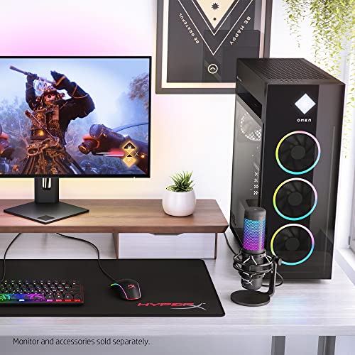 HP OMEN 45L Gaming Desktop, 13th Generation Intel Core i9-13900KF, 16 GB RAM, 1 TB Solid State Drive, NVIDIA GeForce RTX 4070 Ti Graphics, Windows 11 Home, GT22-1082 (2023)