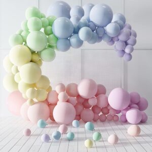 175pcs pastel balloon garland kit 5''12''18''pastel balloon arch macaron balloons assorted balloon pastel color for wedding birthday anniversary party