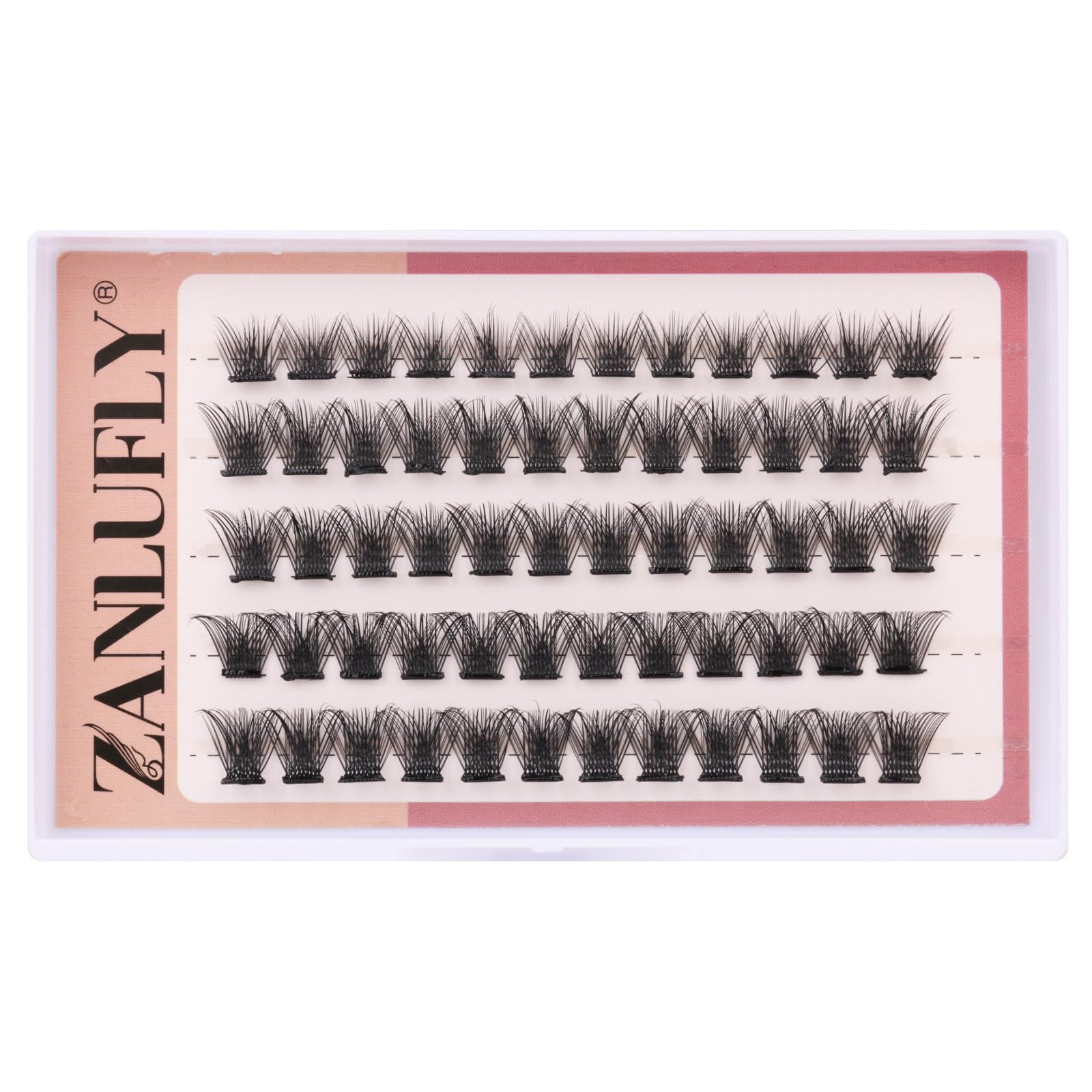 Colored Lashes Cluster Eyelashes Individual DIY Lashes Extensions 7 Colors Eye Lashes Extensions 140 PCS Clusters False Lashes DIY at Home Set Pack（14MM）